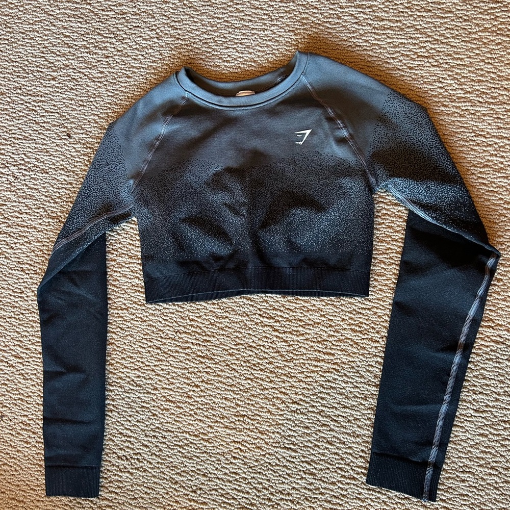 Gymshark Black Crop Top